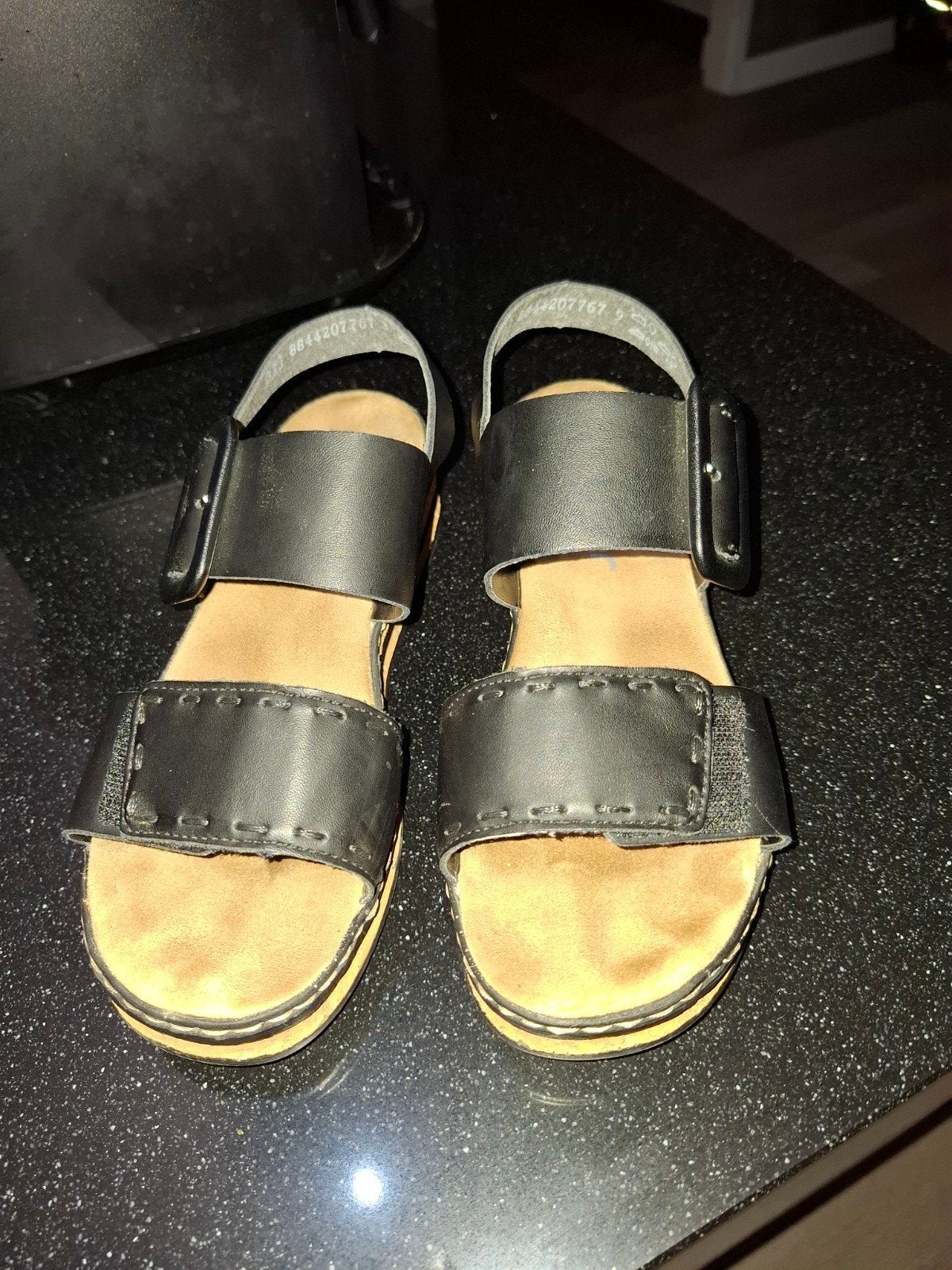 Rieker sandalen anti stress zwart maat 37, Ophalen of Verzenden, Zo goed als nieuw, Zwart, Sandalen of Muiltjes