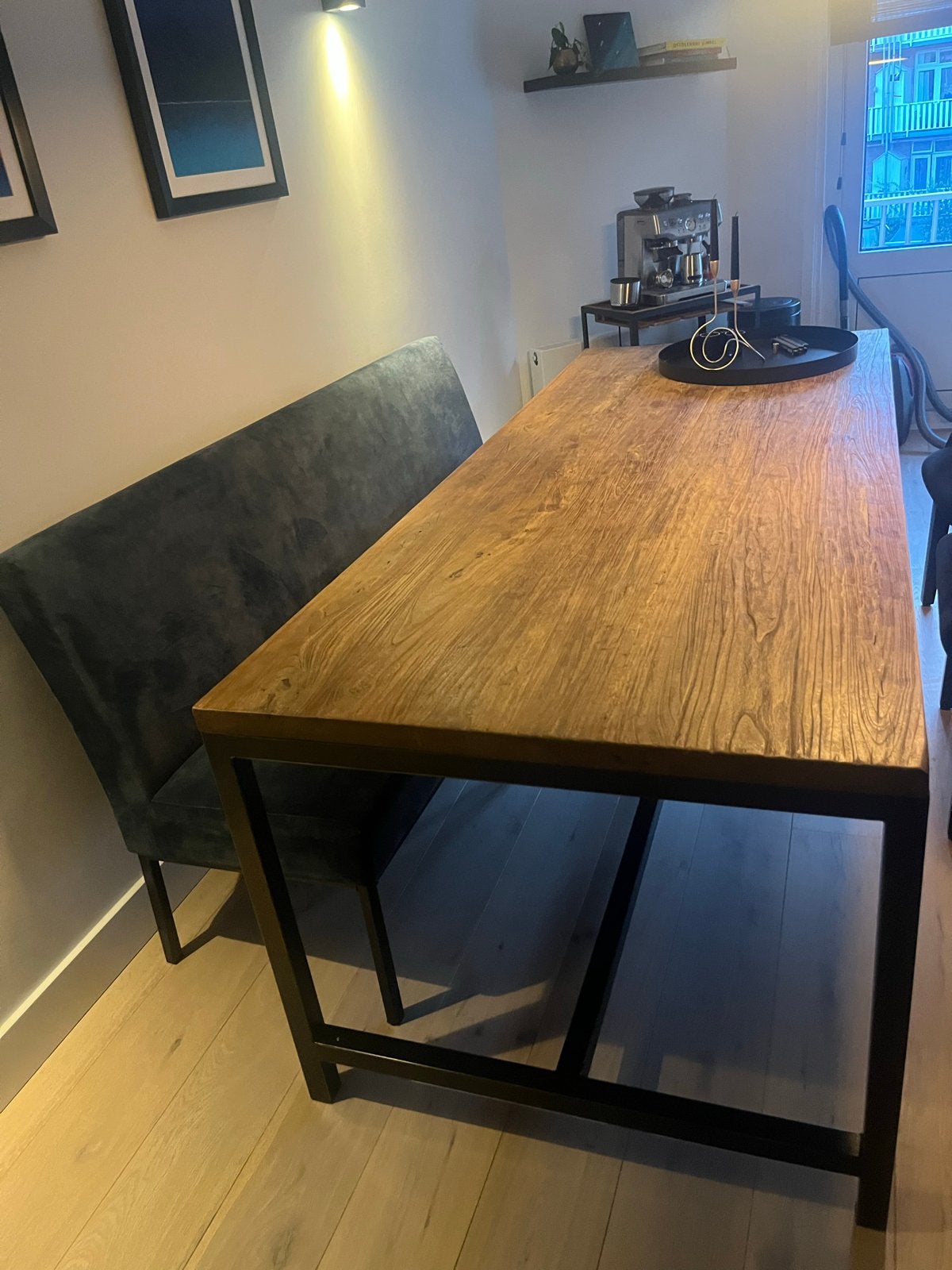 Eetkamer bank en tafel, Ophalen, Zo goed als nieuw