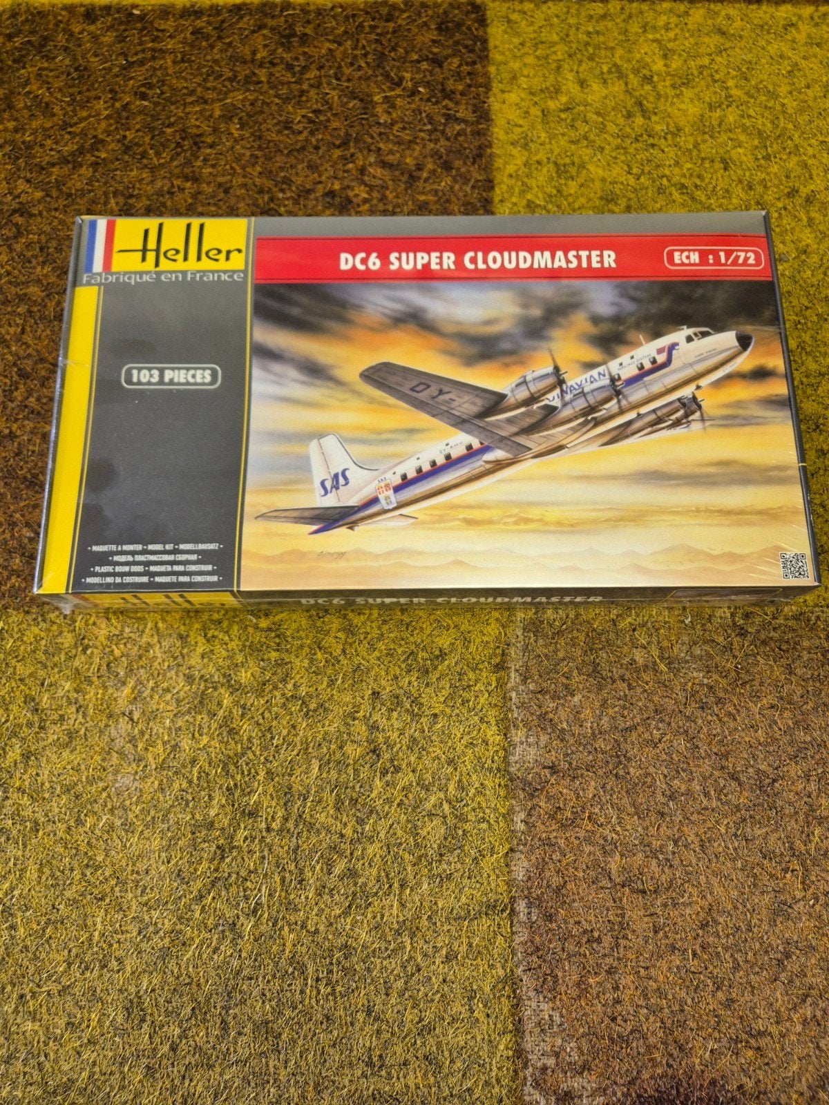 Heller DC6 super cloudmaster, Overige merken, 1:72 tot 1:144, Nieuw, Ophalen of Verzenden