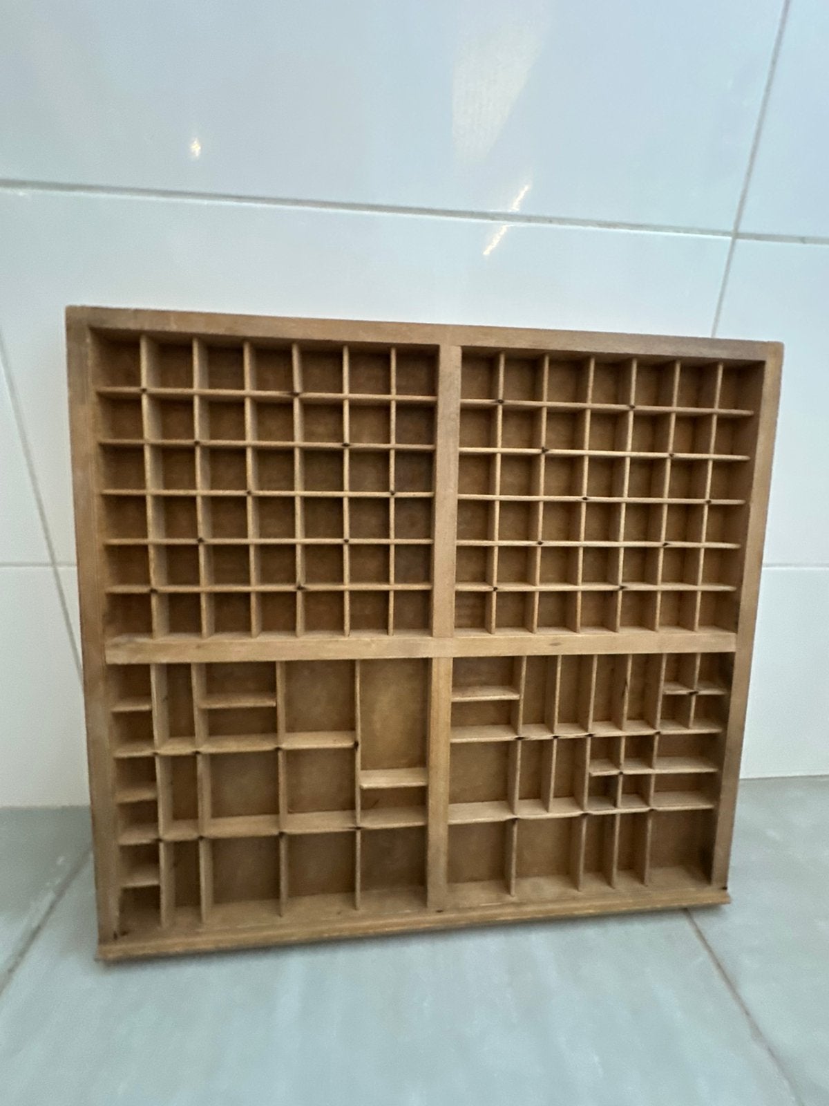 Letterbak hout vintage, Ophalen of Verzenden, Zo goed als nieuw