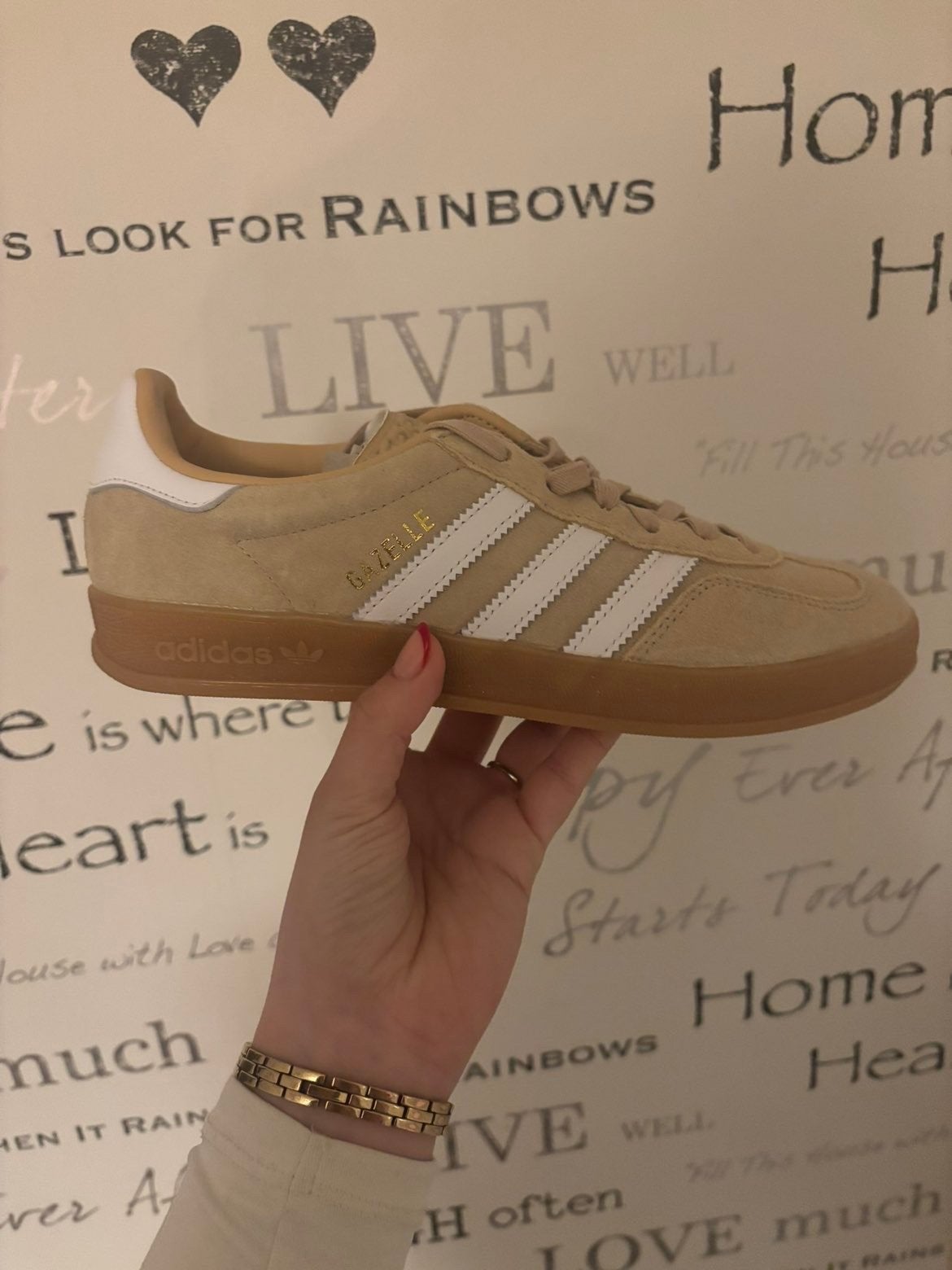 Adidas Gazelle sneakers - Nieuw met doos, Ophalen, Nieuw, Beige, Sneakers of Gympen