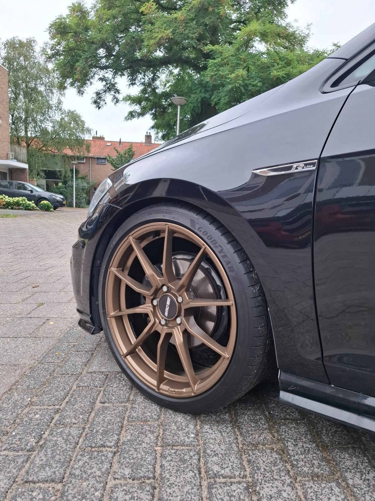 Set 19 inch Motec Ultralight Matt Bronze 5x112, Banden en Velgen, 235 mm, Personenwagen, Zomerbanden
