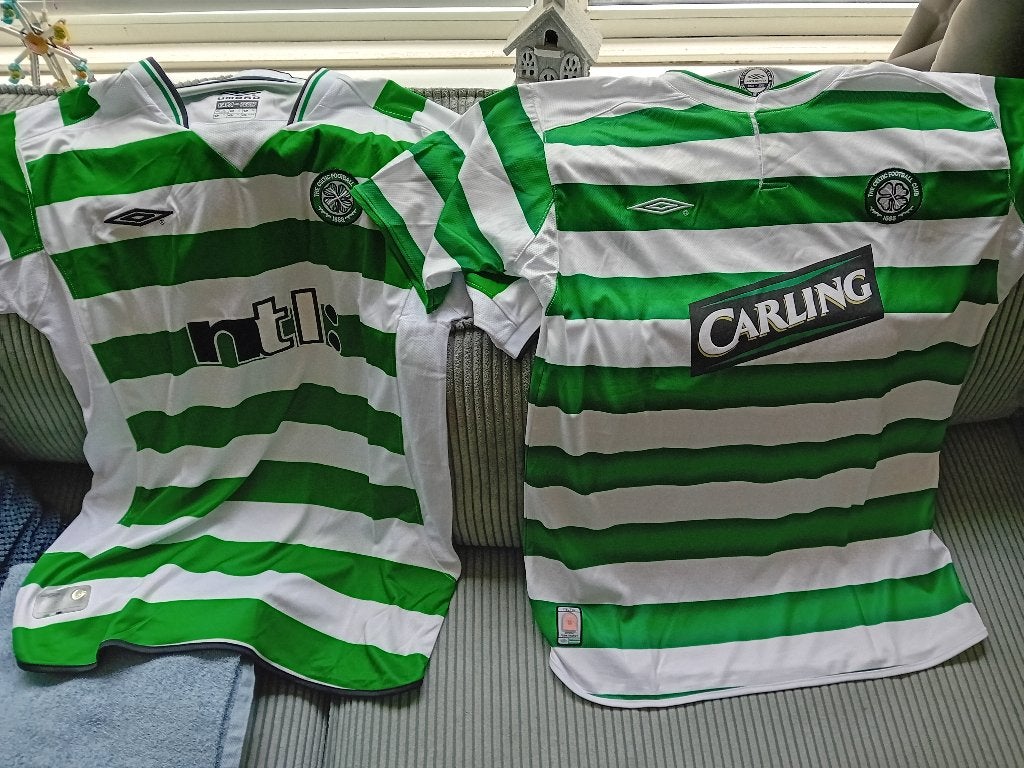Celtic voetbalshirts henrik larsson, Verzamelen, Ophalen of Verzenden, Buitenlandse clubs, Shirt