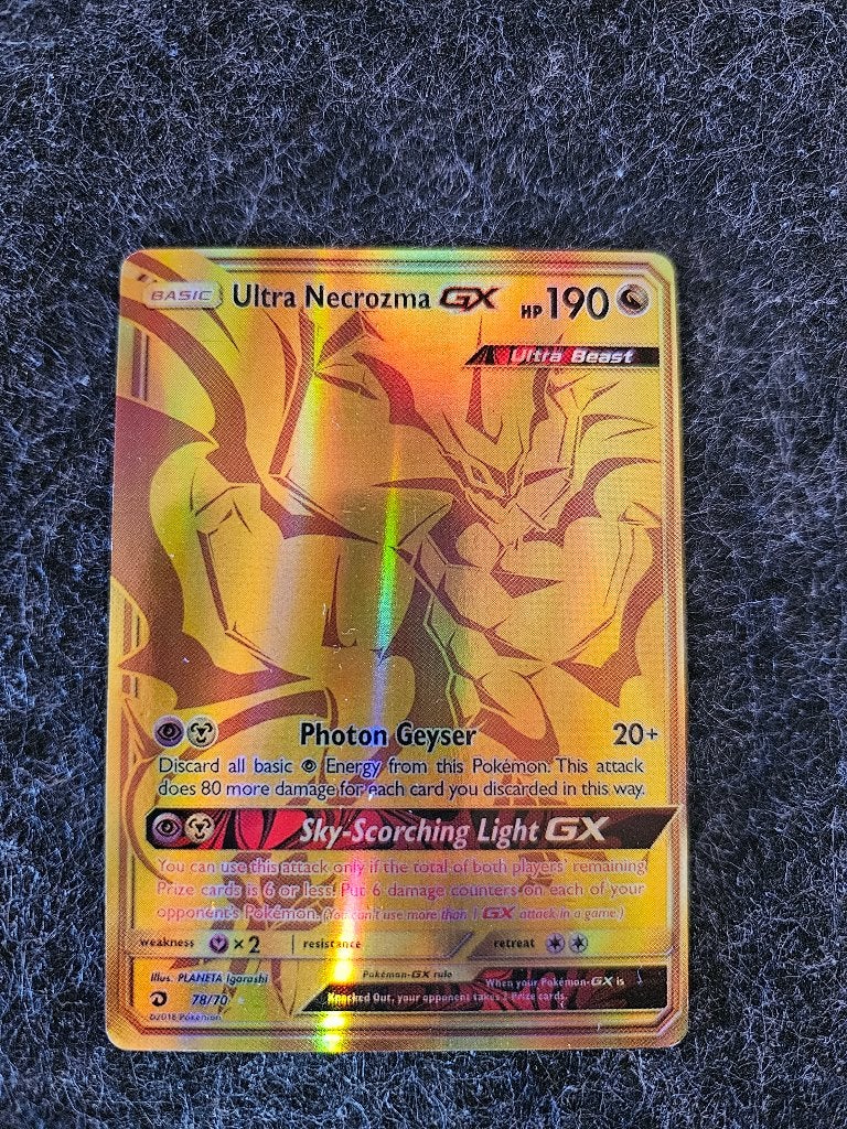 Ultra Necrozma GX Holofoil - Secret Rare - nr 78/70, Ophalen of Verzenden, Zo goed als nieuw, Losse kaart, Foil