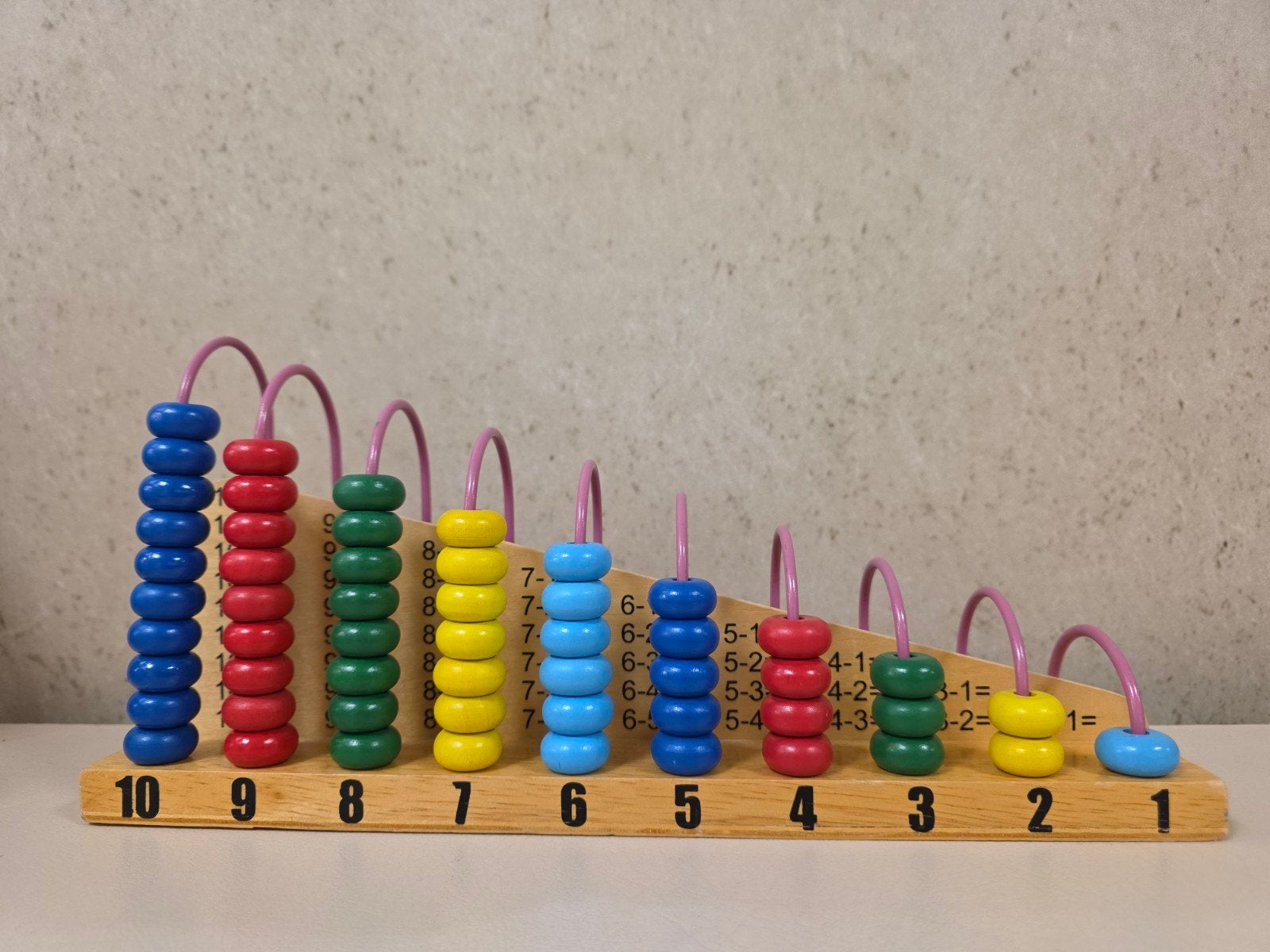 Educatief houten telraam speelgoed rekenen, Ophalen of Verzenden, Gebruikt, Rekenen