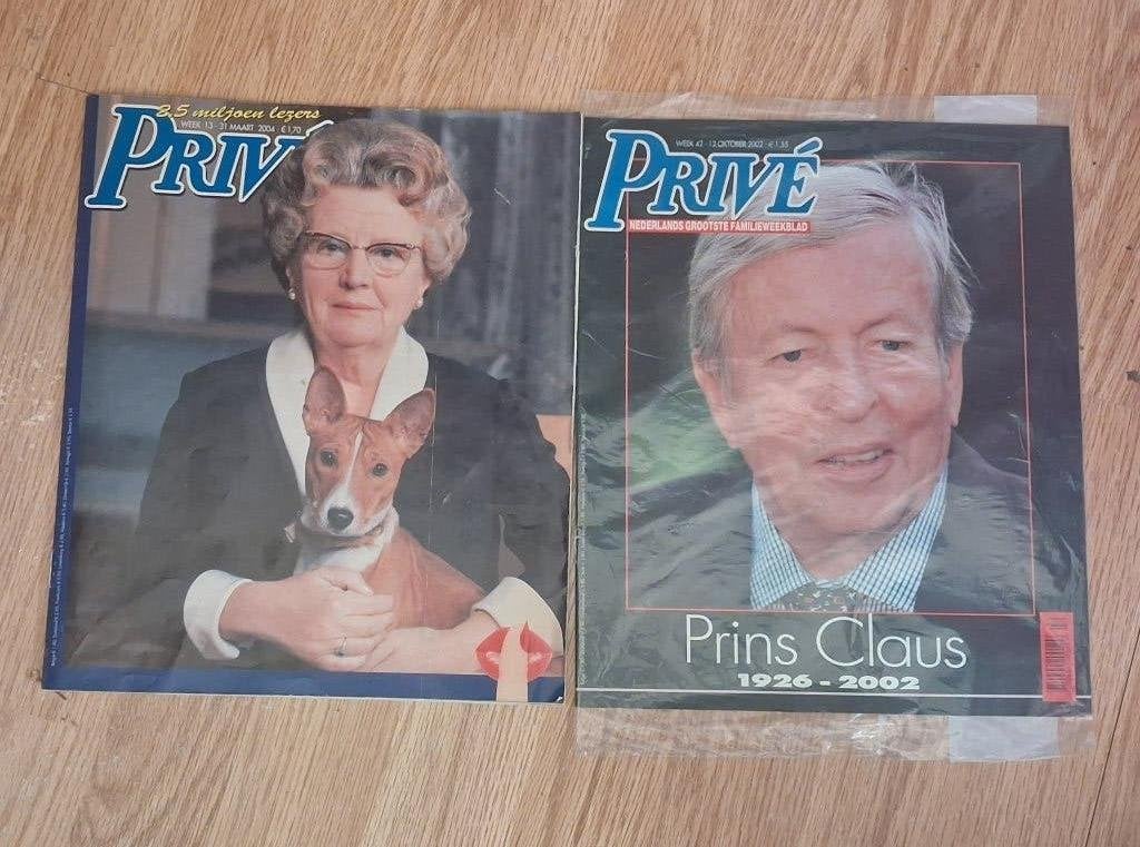 Koningshuis Weekblad Privé 2004 Juliana 2002 Claus, Ophalen of Verzenden, Zo goed als nieuw, Tijdschrift of Boek