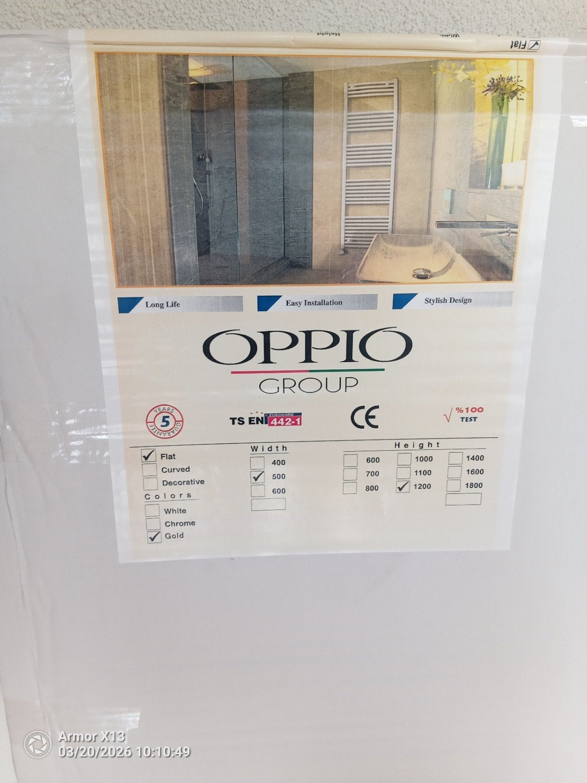 Nieuwe elektrische radiator, Ophalen, Radiator, Nieuw, Minder dan 60 cm