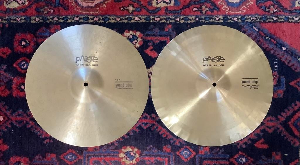 Paiste 602 Sound Edge hi hats 15”, Ophalen of Verzenden, Zo goed als nieuw, Overige merken