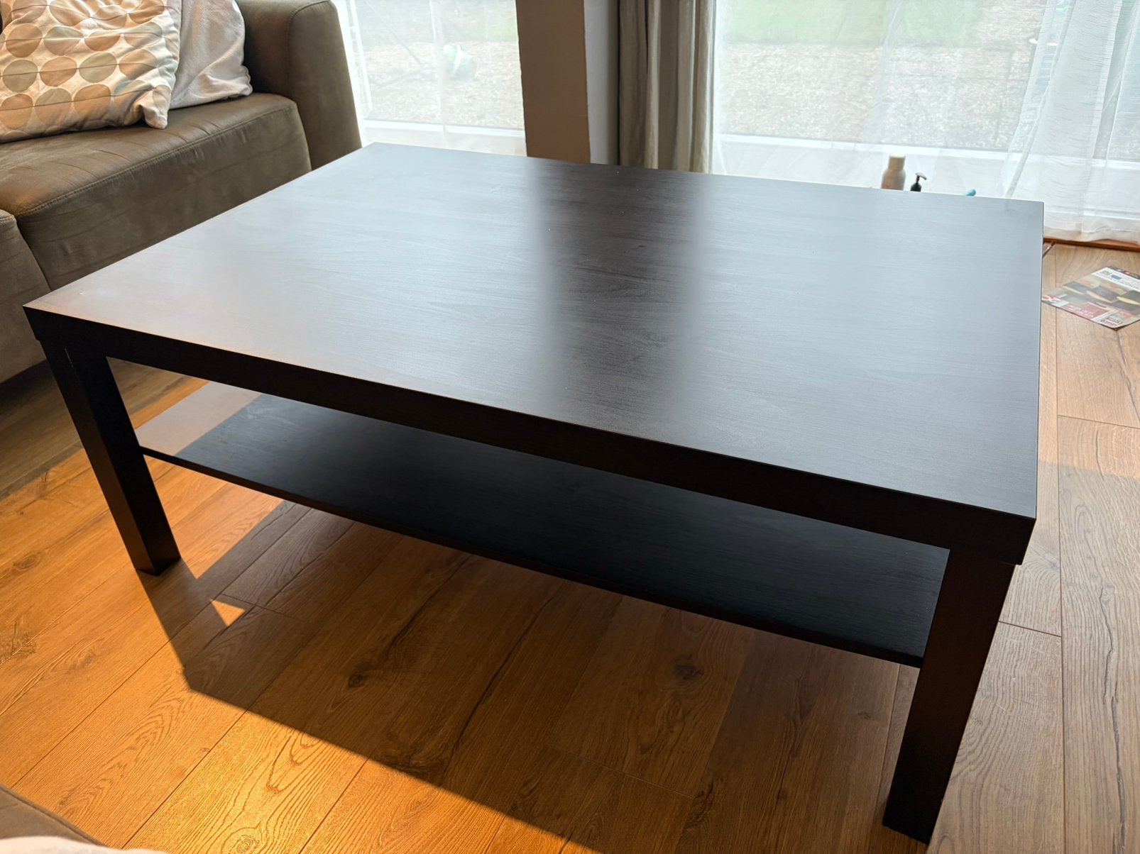 Ikea Salon Tafel lack  118 x 78 Zwart - Gebruikt, Ophalen, Gebruikt, 100 tot 150 cm, 50 tot 100 cm