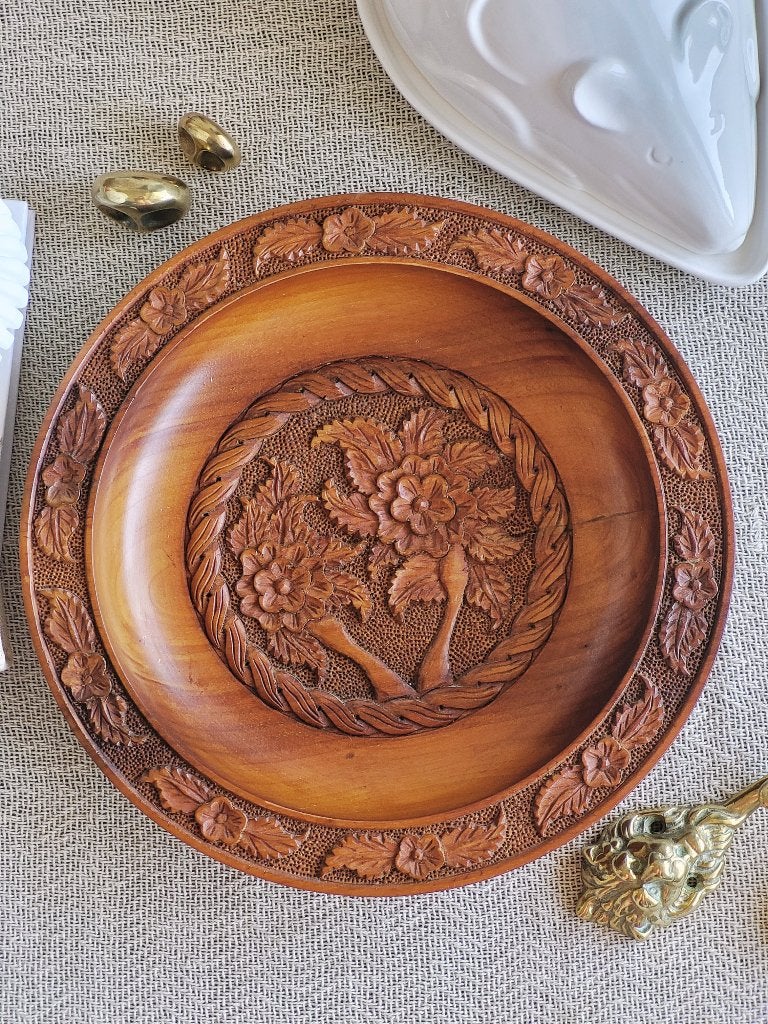 Houten wandbord, 4 cm, Boho, Hout, Bruin