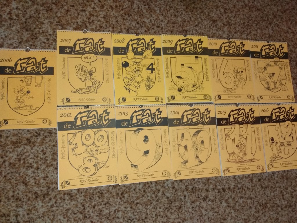 De NAC Rat kalender van diverse jaren, Ophalen of Verzenden, Nieuw, NAC Breda, Overige typen