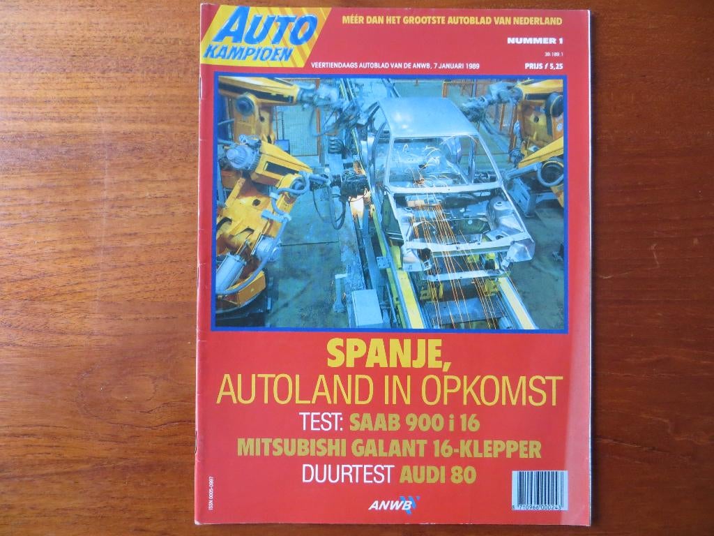 Autokampioen 1 1989 Saab 900i 16, Galant, Audi 80, Tipo, AX, Ophalen of Verzenden, Zo goed als nieuw, Audi