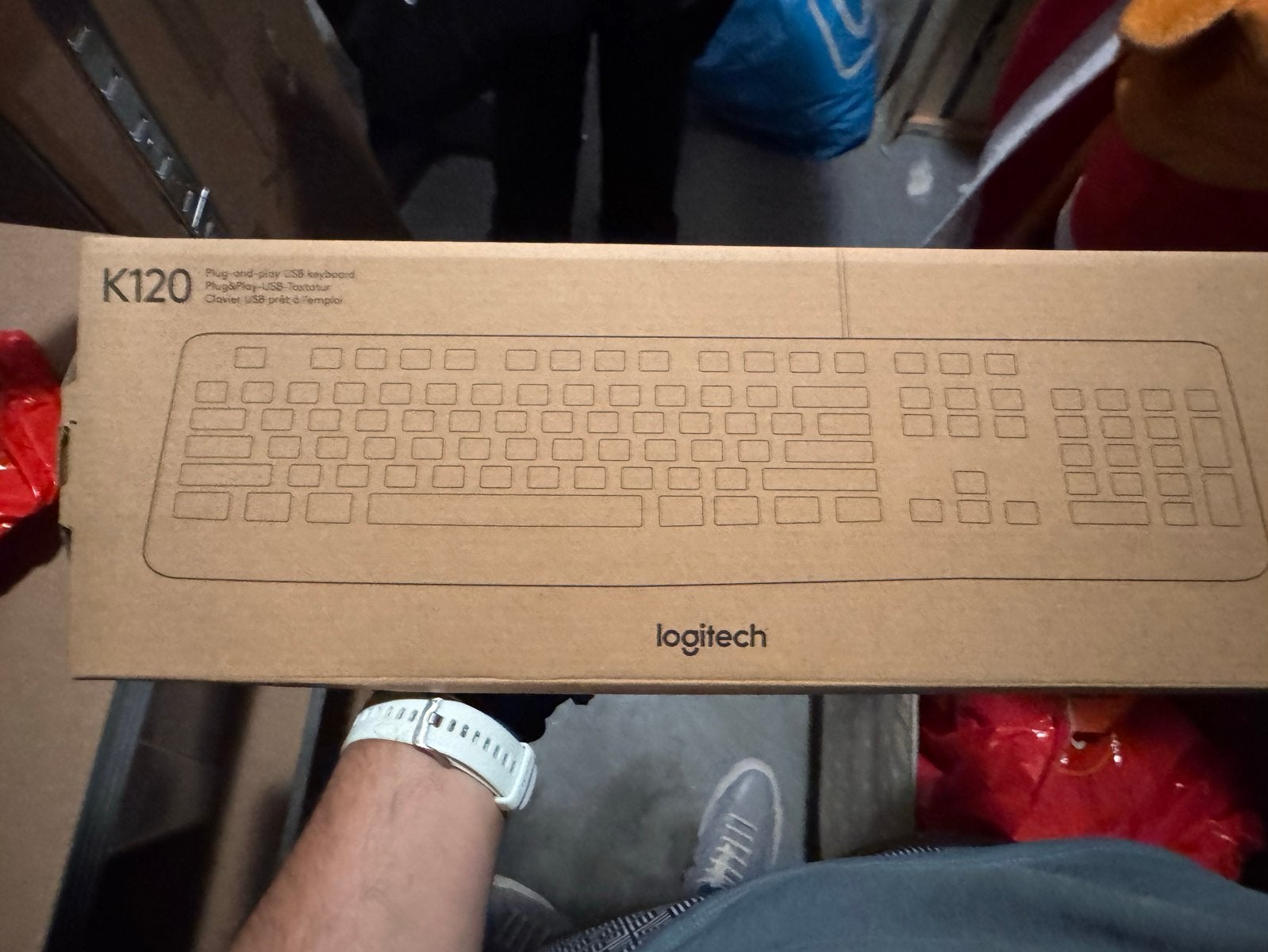 Logitech K120 Bedraad Toetsenbord - Nieuw in Doos, Nieuw, Ophalen of Verzenden, Qwerty, Numeriek gedeelte