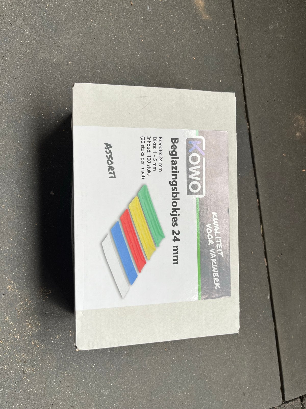 Kowo Beglazingsblokjes 24 mm Assorti, Ophalen, Nieuw, Overige typen