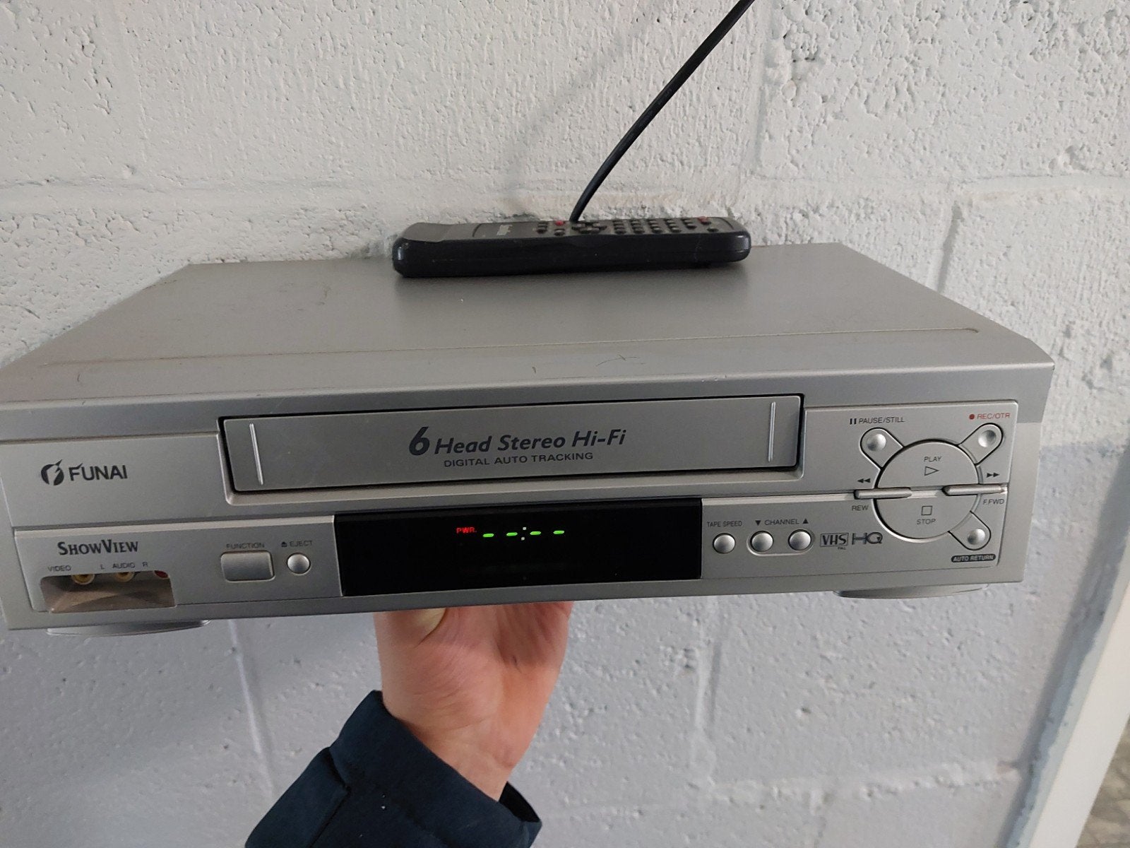 Funai 6 Head Stereo Hi-Fi VHS-speler met afstandsbediening, Ophalen of Verzenden, Gebruikt, VHS-speler of -recorder