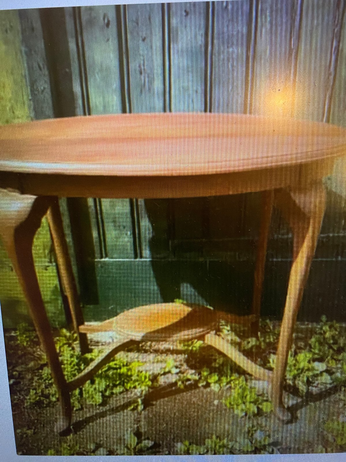 Queen Ann tafeltje ovaal eiken brocante, Ophalen