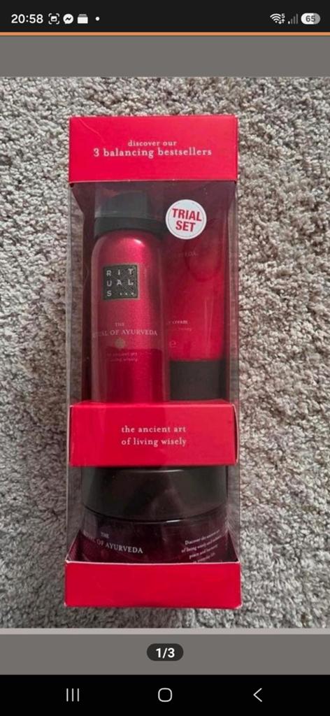 Rituals geschenkverpakking Ayurveda nieuw dames, Ophalen of Verzenden, Nieuw, Bad & Douche