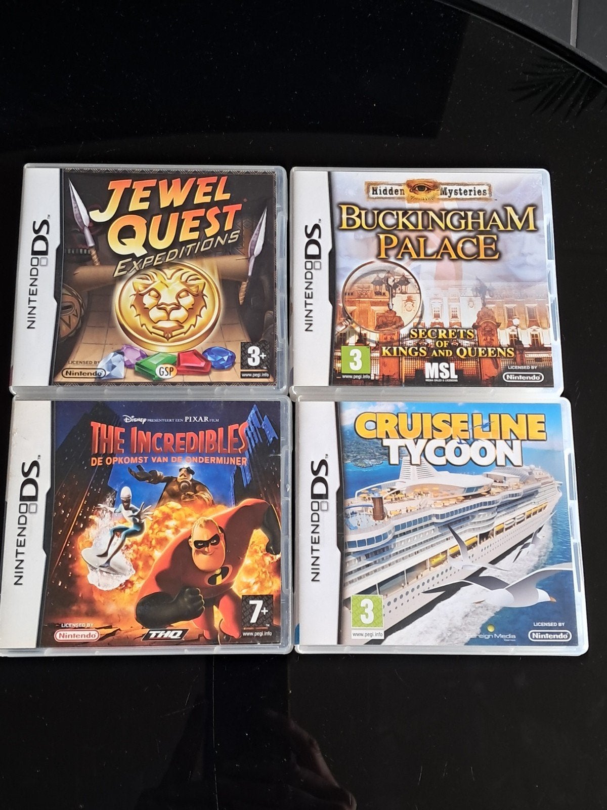 NINTENDO DS 4 GAMES, 1 speler, Ophalen of Verzenden, Zo goed als nieuw, Vanaf 3 jaar