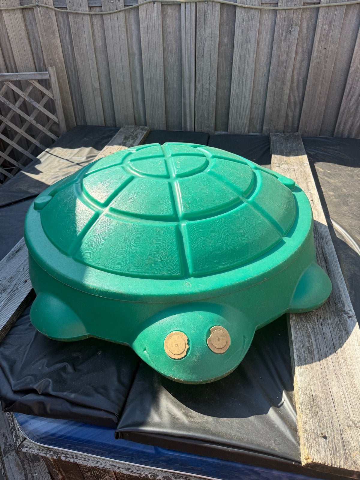 Kikkerbadje/Zandbak - Schildpadmodel, Ophalen, Gebruikt