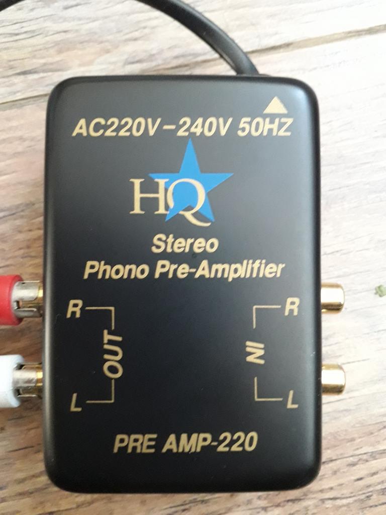HQ Stereo Phono Voorversterker PRE AMP-220, Overige merken, Ophalen of Verzenden, Zo goed als nieuw, Minder dan 60 watt