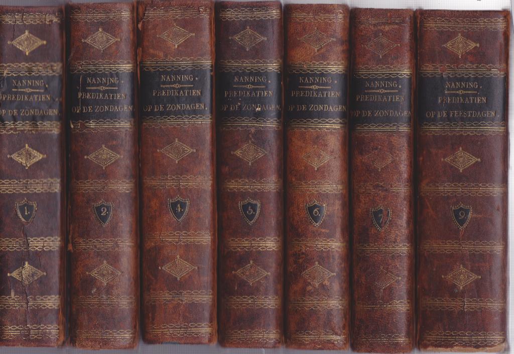 Joannes Nanning -Predikatien op de zondagen 1,2,4,5,6,7 en 9, Antiek en Kunst, Antiek | Boeken en Bijbels, Ophalen of Verzenden