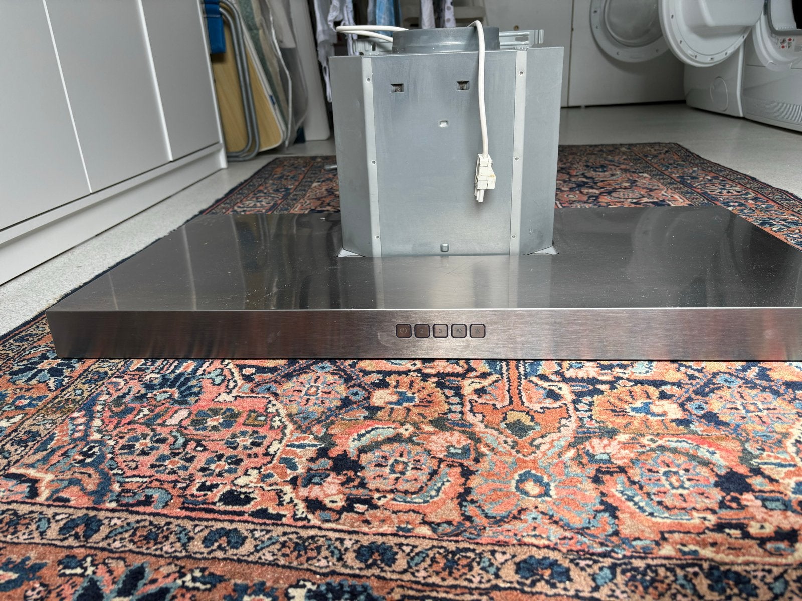 Franke Tale 915 W XS/2 Afzuigkap - RVS, 90 cm breed, Ophalen, Gebruikt, Wandschouwkap, Vrijstaand