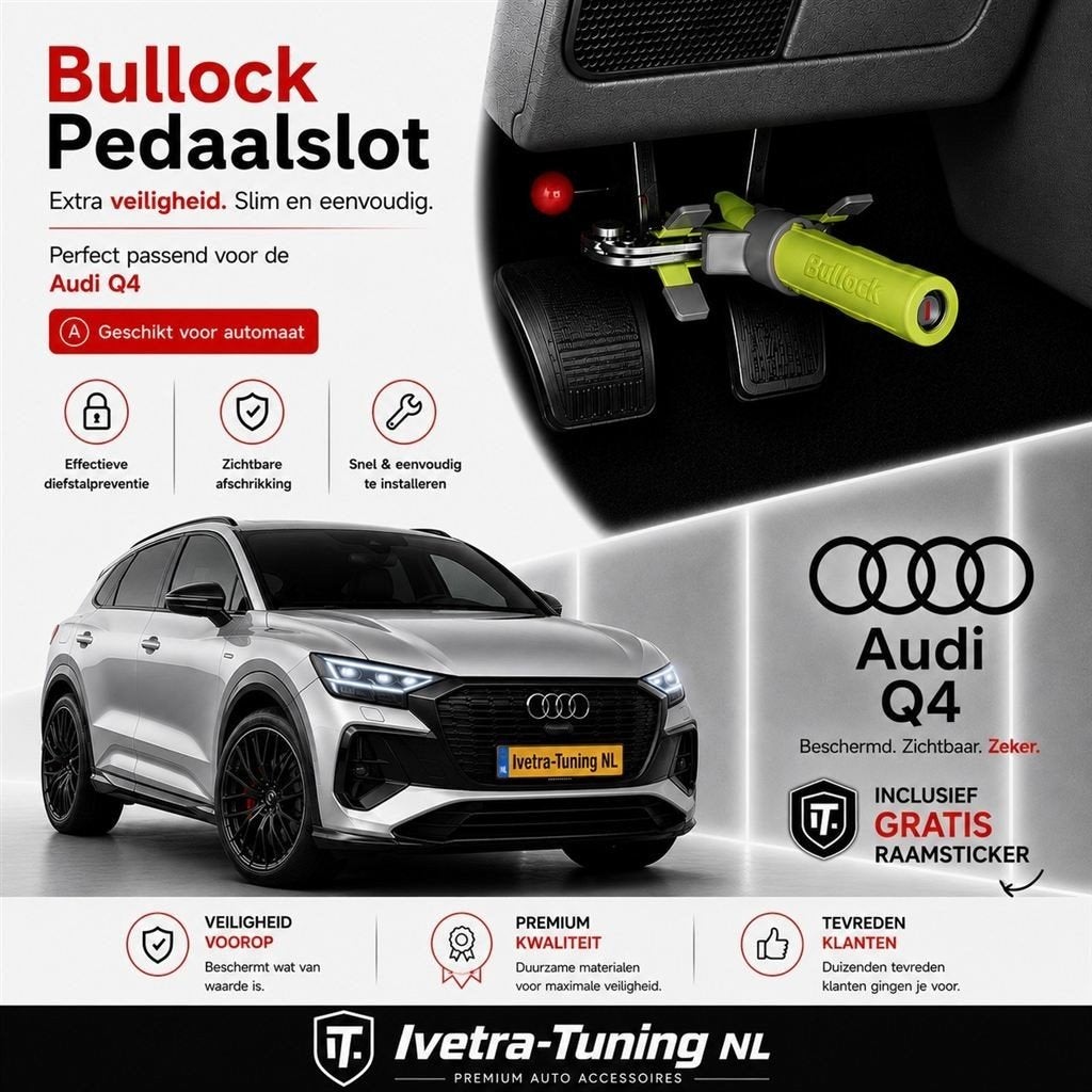 Pedaalslot AUDI Q4 Automaat | Beveiliging AUDI Q4, Ophalen of Verzenden, Info@ivetra-tuning.nl | www.ivetra-tuning.nl, Ivetra-Tuning NL