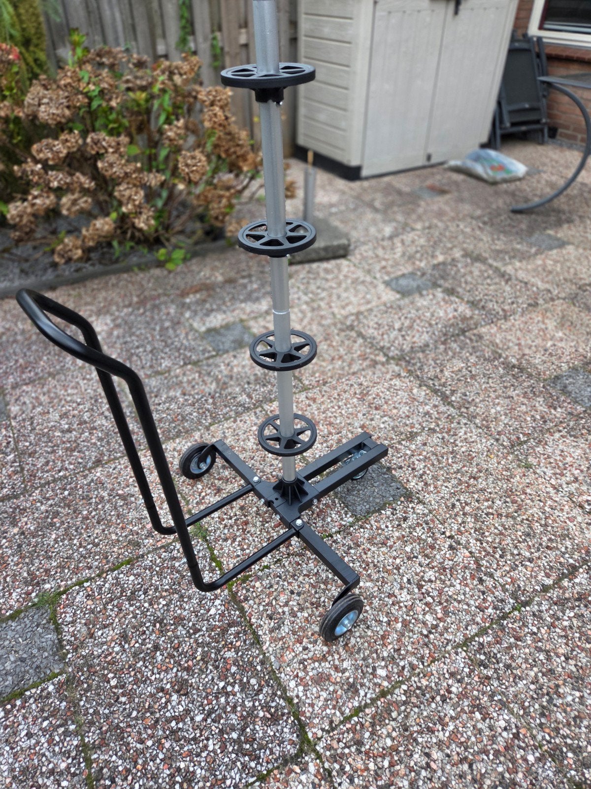 Mobiele velgenboom met handvat voor autobanden, Auto diversen, Ophalen, Zo goed als nieuw
