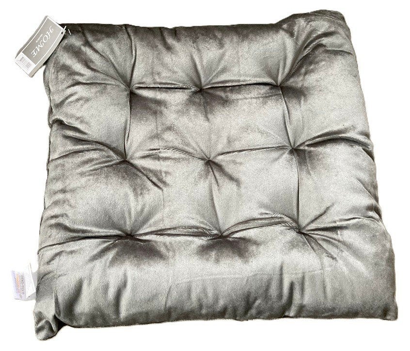 KUSSEN, ZITKUSSEN, STOELKUSSEN 40X40 CM GRIJS/ZILVER 2 stuks, -, -, Vierkant, Nieuw