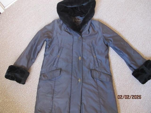 warme jas met capuchon - antraciet - maat 40 - creenstone, Kleding | Dames, Jassen | Winter, Maat 38/40 (M), Creenstone, Ophalen of Verzenden