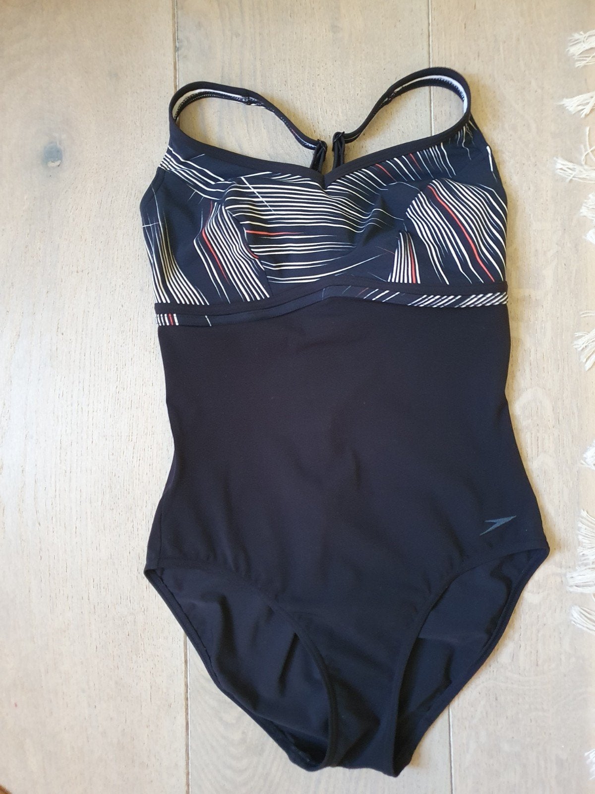 Speedo Badpak Zwart met Patroon, Zwart, Badpak, Zo goed als nieuw, Speedo