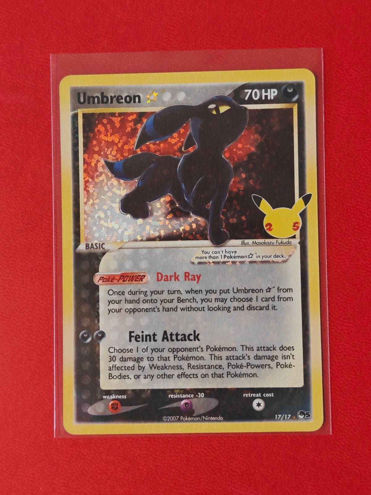 Umbreon gold star celebrations, Ophalen of Verzenden, Nieuw, Losse kaart, Foil