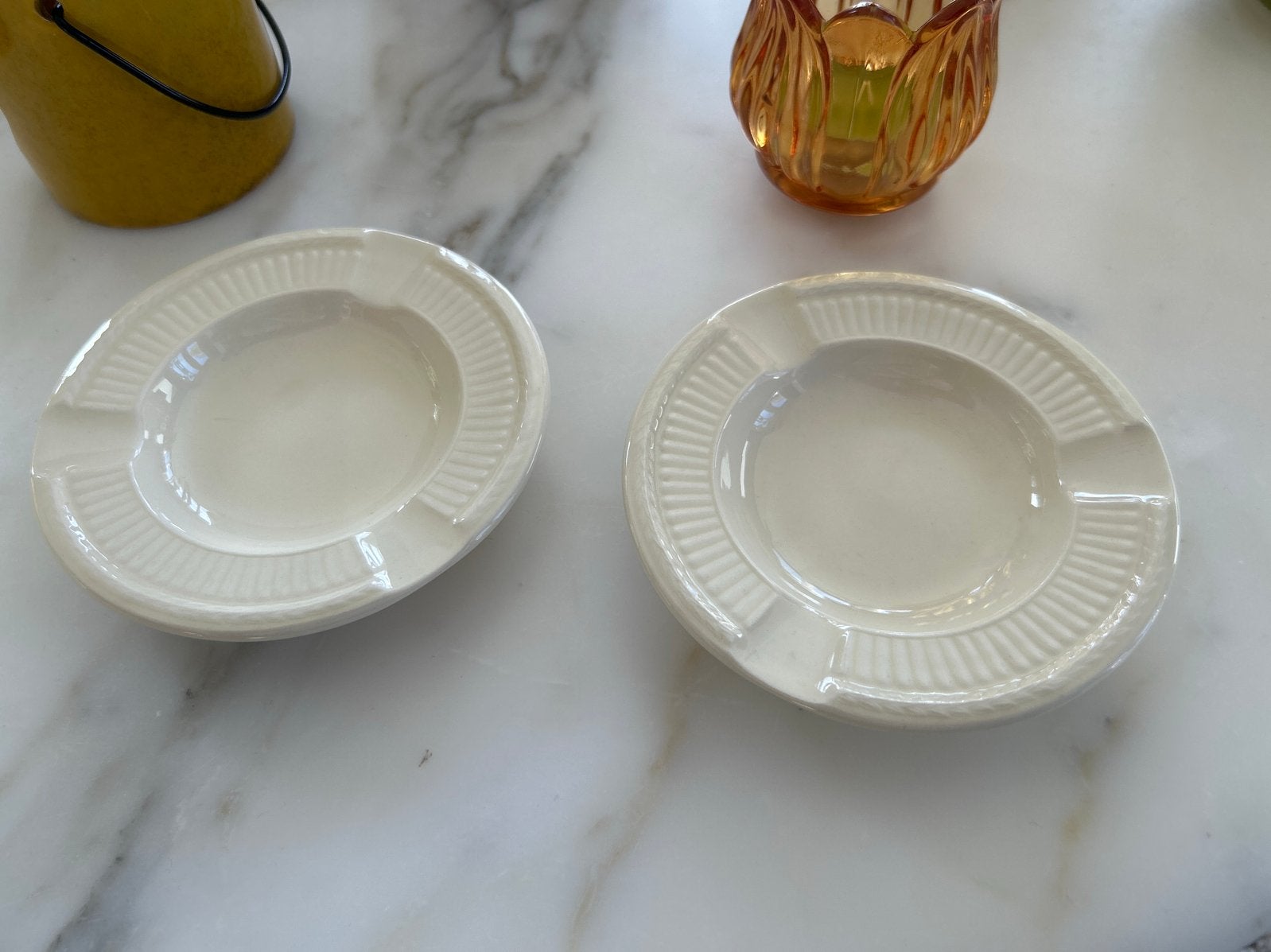 2 Vintage Wedgwood Etruria Barlaston Asbakken, Ophalen of Verzenden