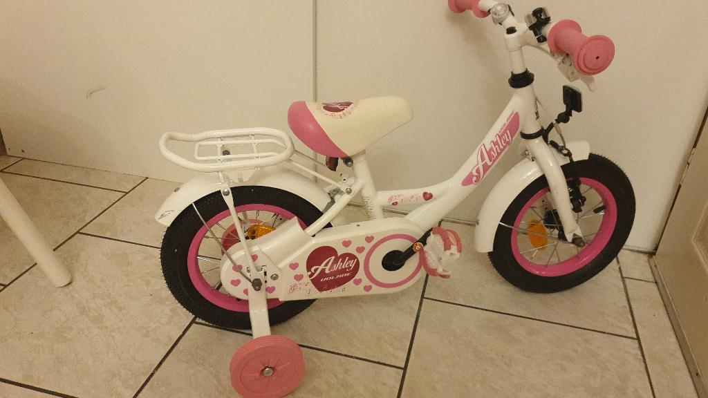 Meisjes fiets, Fietsen en Brommers, Fietsen | Meisjes, Overige merken, Terugtraprem, Gebruikt, 14 inch of minder