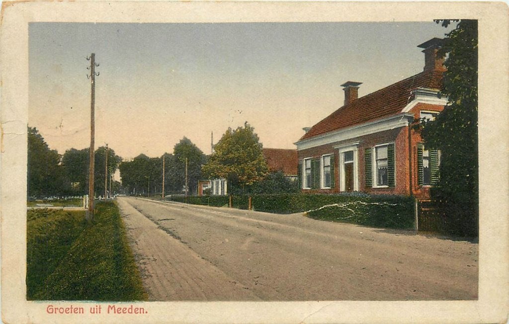 378-331-045 Meeden GR Groeten uit, Verzamelen, Ansichtkaarten | Nederland, Verzenden, Voor 1920, Groningen