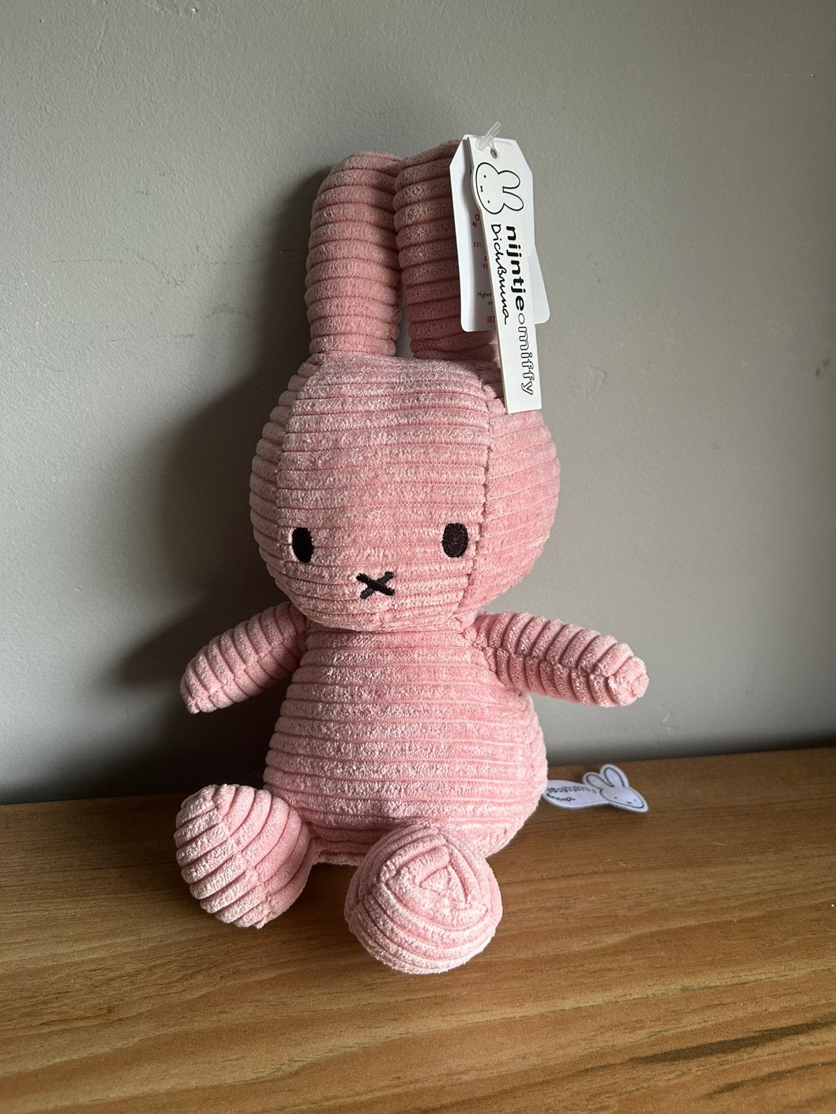Nijntje miffy corduroy knuffel knuffeltje knuffels, Verzenden, Nieuw, Overige typen