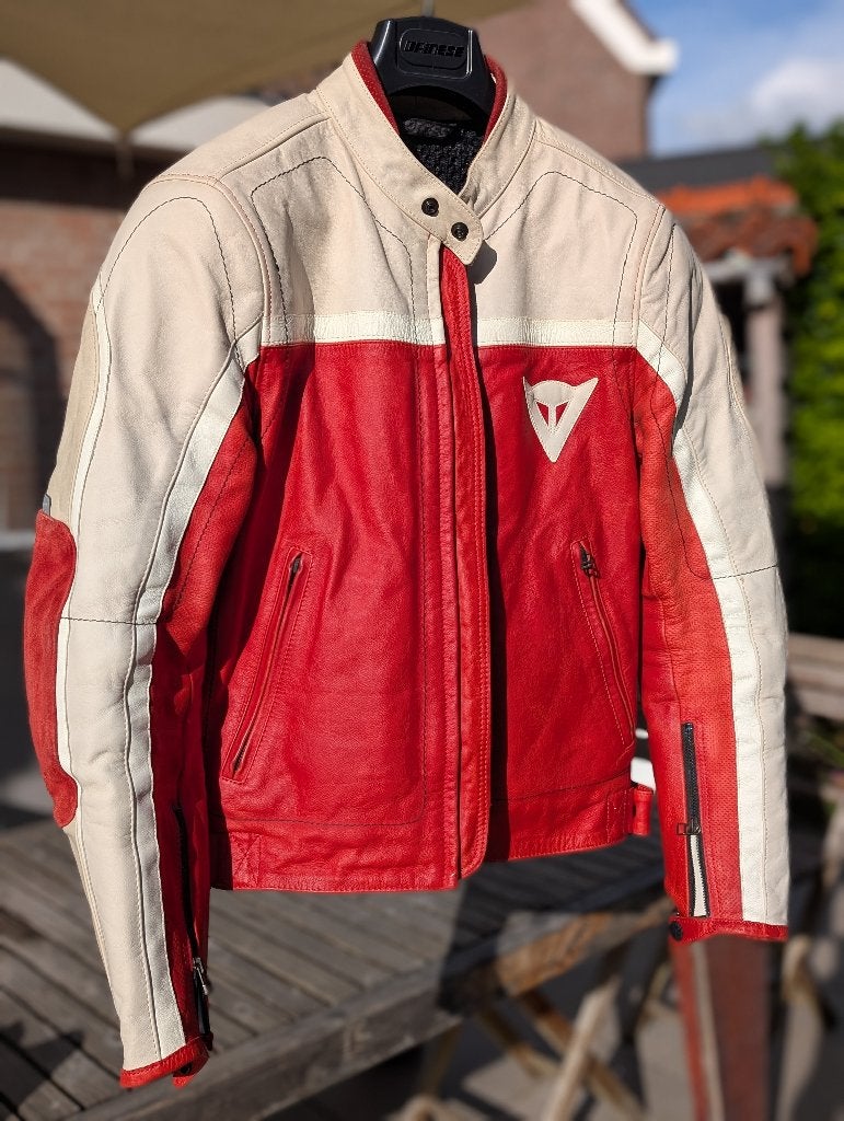 Dainese Freddie leren motorjas, Motoren, Kleding | Motorkleding, Dainese, Heren, Jas | leer, Ophalen of Verzenden