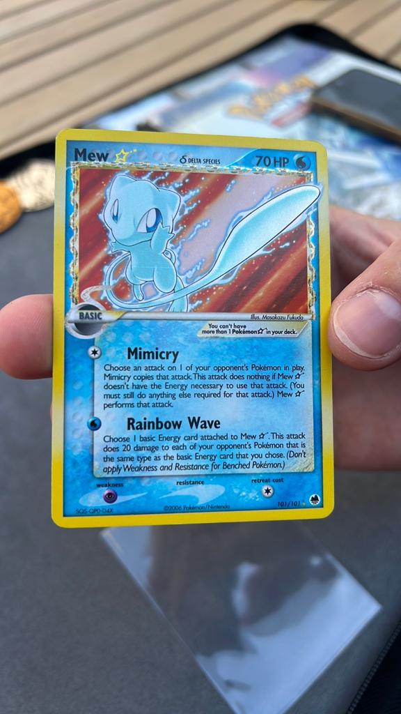 Mew Gold star 101/101 Near mint, Hobby en Vrije tijd, Verzamelkaartspellen | Pokémon, Ophalen, Nieuw