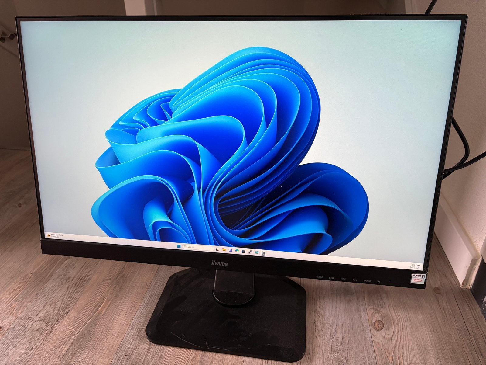 Iiyama 27 inch monitor - DisplayPort, HDMI, DVI, Ophalen, Gebruikt, DisplayPort
