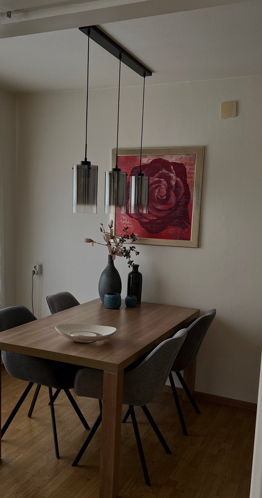 Hanglamp rookglas, Ophalen, Zo goed als nieuw