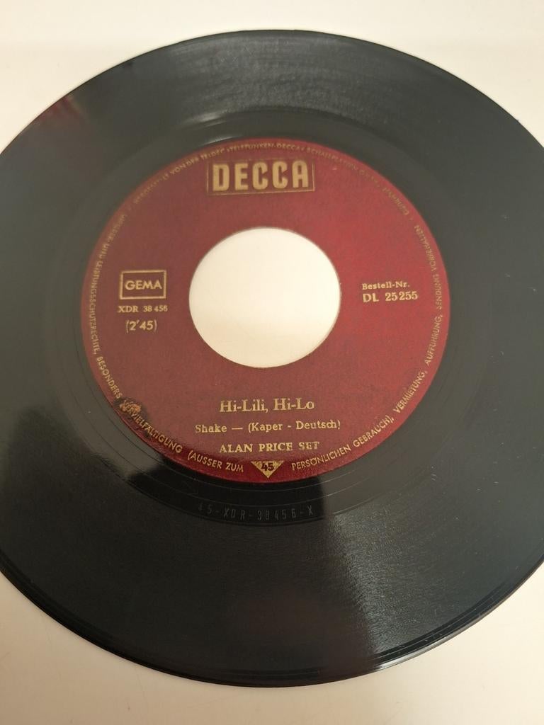 Alan Price Set - Hi lili, Hi lo, 1966., Verzenden, Overige formaten, Poprock