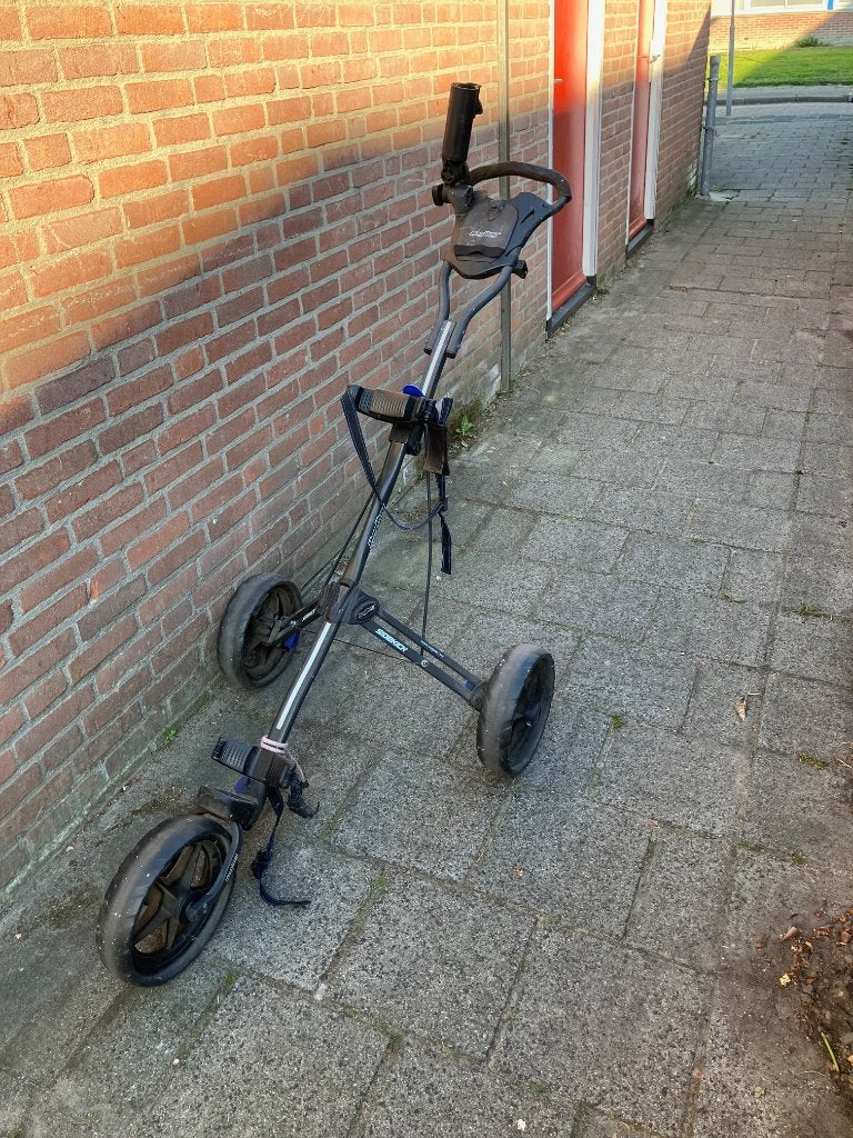 Golftrolley BagBoy zie foto's, Sport en Fitness, Golf, Ophalen, Gebruikt, Golfkar, Overige merken