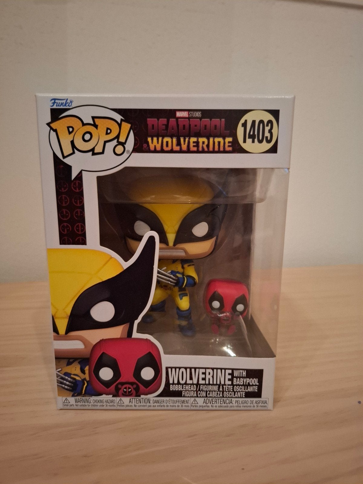 Funko Pop! Marvel Deadpool & Wolverine 1403 met Babypool, Ophalen of Verzenden, Nieuw