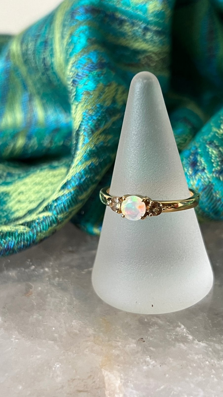 Citrien edelopaal opaal beschermt welvaart vreugde geluk, Sieraden, Tassen en Uiterlijk, Magnolia11, Nieuw, Ophalen of Verzenden
