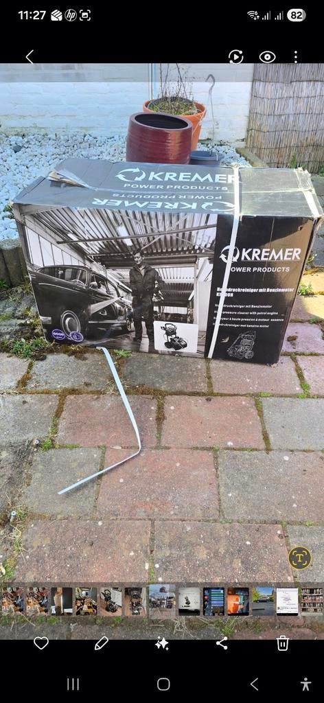 Kremer Hogedrukreiniger met Benzine Motor - Nieuw in Doos, Ophalen of Verzenden, Nieuw, Benzine