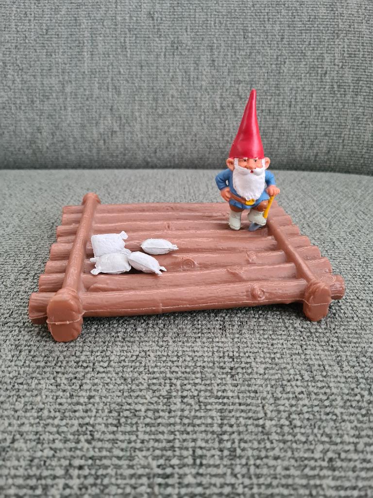 David de kabouter vintage poppetje en vlot jaren 80, Verzamelen, Poppetjes en Figuurtjes, Star toys Barcelona, Verzenden, Zo goed als nieuw