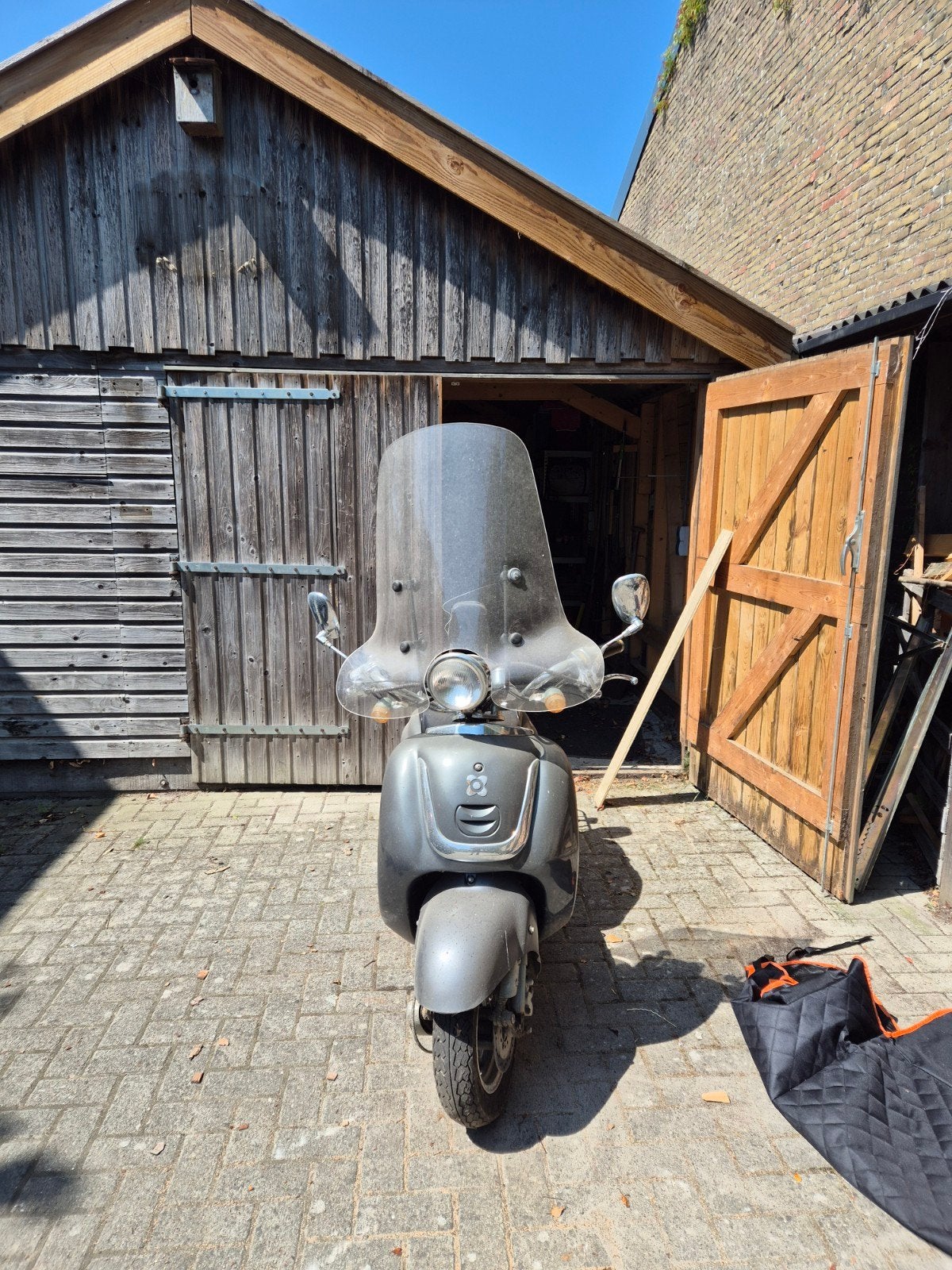 Retro Scooter Grijs,agm retro, Ophalen, Gebruikt, Benzine, Overige merken