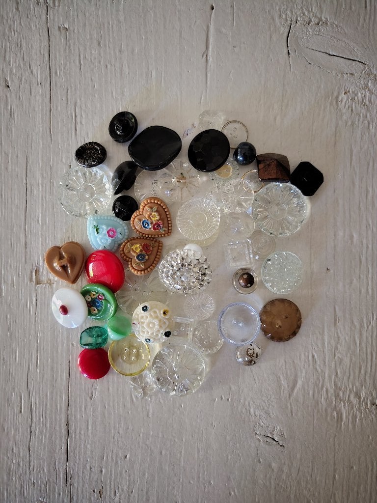 Prachtige, oude knoopjes/knopen - glas, knoop, Ophalen of Verzenden, Zo goed als nieuw, Knoop of Knopen