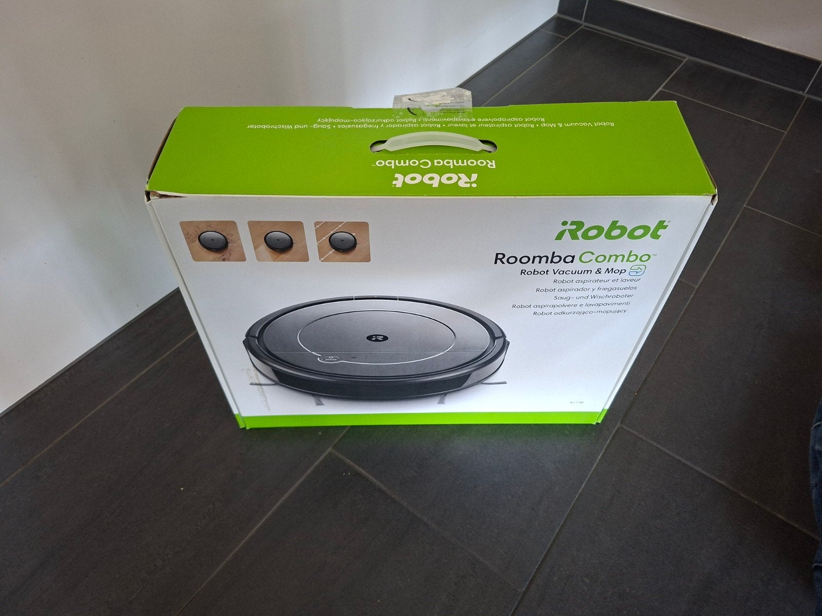 iRobot Roomba Combo Robotstofzuiger en Dweil, Witgoed en Apparatuur, Stofzuigers, IRobot, Ophalen of Verzenden, Zo goed als nieuw