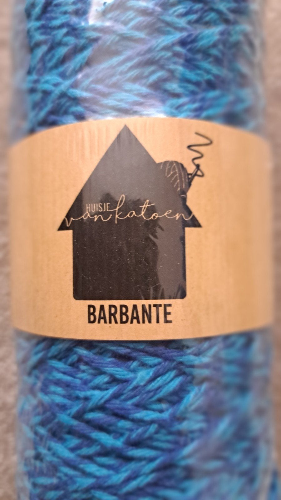Macrame Garen Blauw Gemêleerd - Huisje van Katoen Barbante, Ophalen of Verzenden, Nieuw, Breien of Haken, Wol of Garen